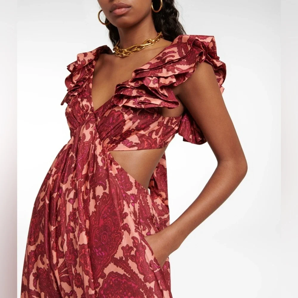 Zimmermann Elegant Silk Floral Maxi Dress - Picture 2 of 9